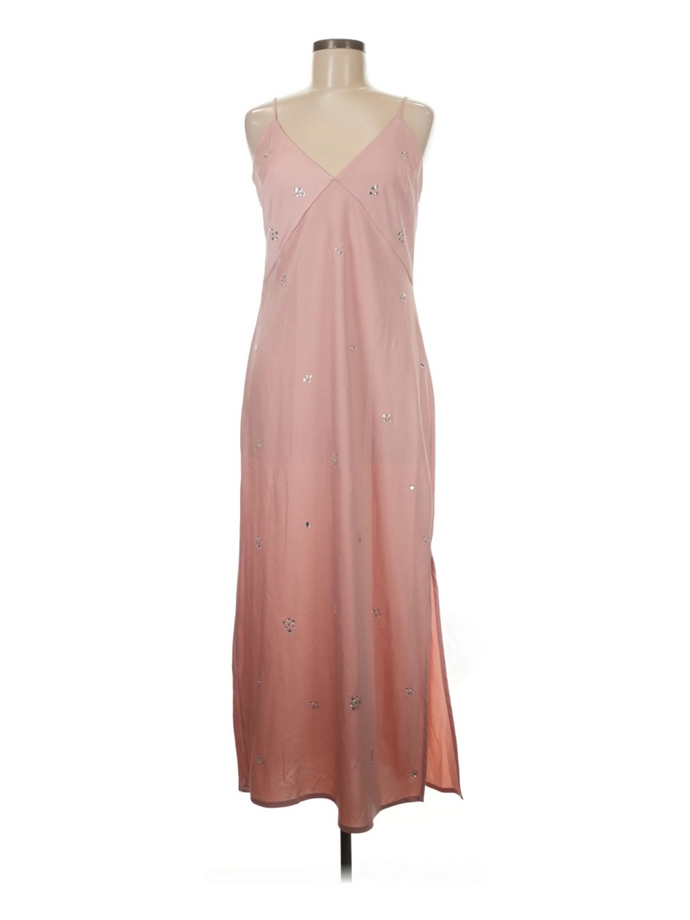 a new day Blush Pink Slip Maxi Dress with Sequin Accents
